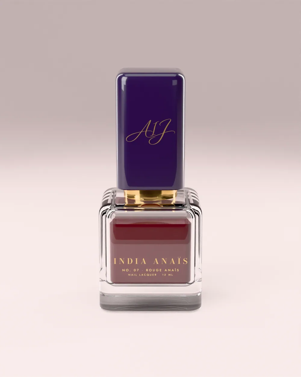 Rouge Anaïs nail lacquer, chili cherry crème, by India Anaïs