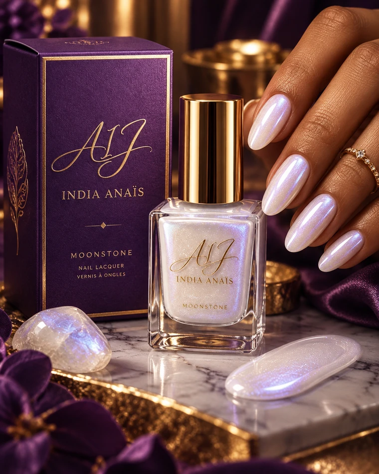Moonstone opal pearl nagellak productfoto