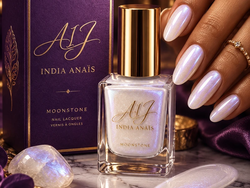 Moonstone flacon en doos close-up